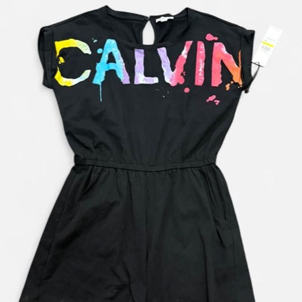 Calvin Klein Black Graffiti Romper